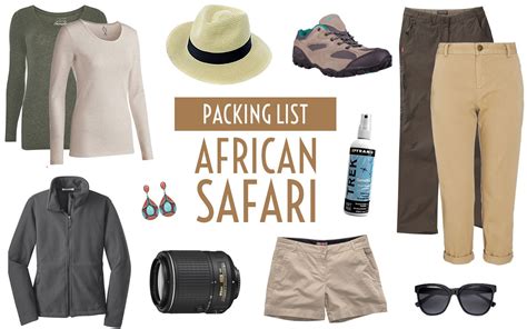 Travel Packing List What To Pack For An African Safari