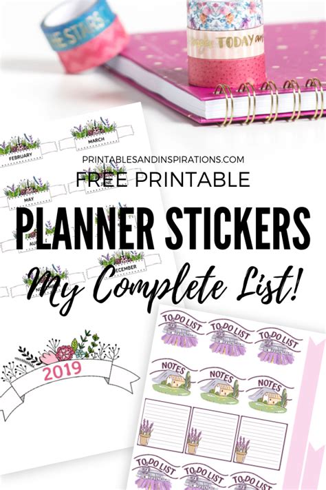 Bullet Journal Stickers Free Printable - FREE PRINTABLE TEMPLATES