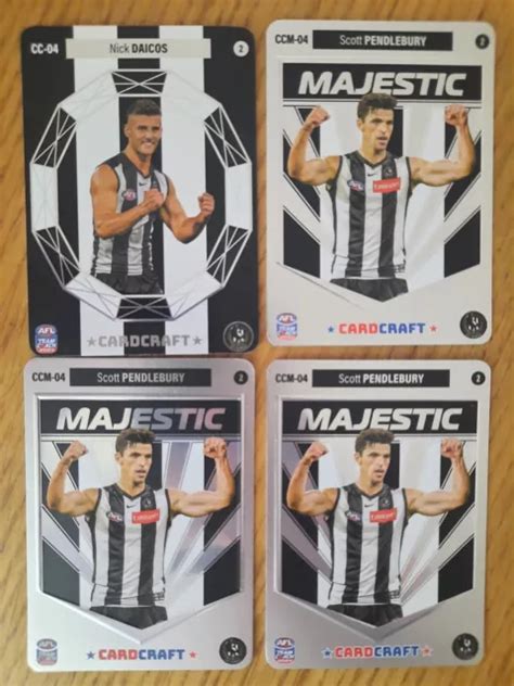 2024 AFL TEAMCOACH Collingwood Magpies Nick Daicos Cardcraft Majestic 4