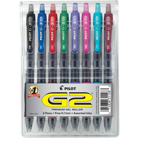 Pilot G2 Premium Ultra Smooth Gel Pens Fine Point 07 Mm Assorted