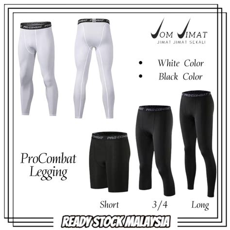 Pro Combat Leggings Tight Pants Men For Gym Running Swimming Seluar