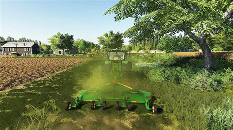 Мод John Deere HX15 batwing mower V1 0 для Farming Simulator 2019 FS