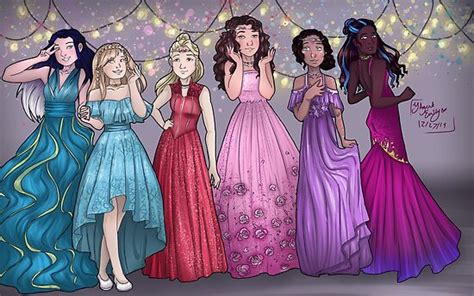 Kotlc Girls In Winnowing Gala Outfits Poster By Agentemily Redbubble