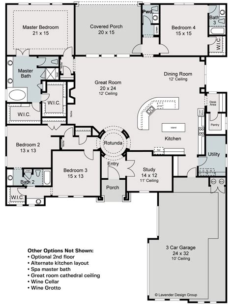 Calais Floor Plan | New Home in Enchanted Bluff, Garden Ridge