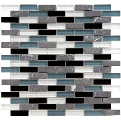 Merola Tile Tessera Subway Tuxedo 11 34 Inch X 11 34 Inch X 8 Mm