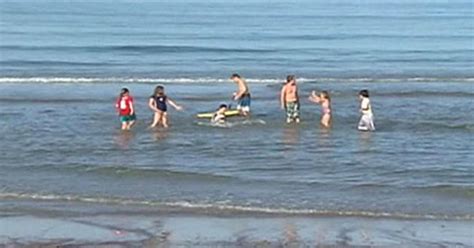 Dads Save Kids From Strong Current At Marshfield Beach - CBS Boston