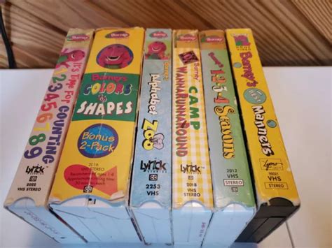 Barney Vhs Lot Eur 1653 Picclick Fr