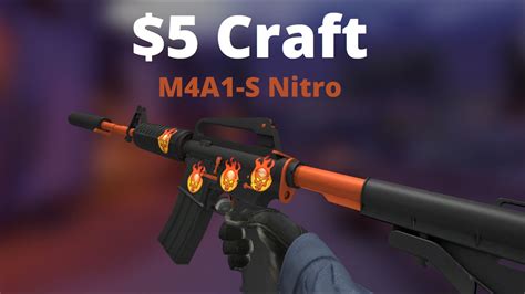 Awesome 5 M4A1 S Nitro Craft Incineration Sticker YouTube