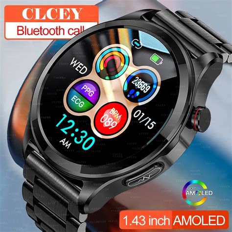 Reloj Inteligente ECG PPG Para Hombre Accesorio De Pulsera Deportivo