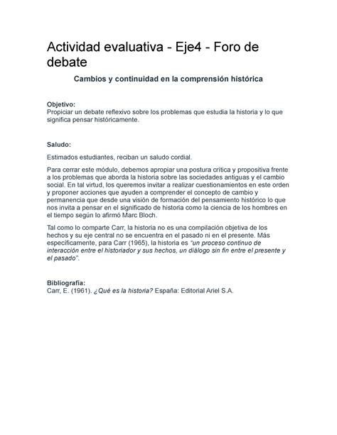 Actividad Evaluativa Guia Actividad Evaluativa Eje Foro De