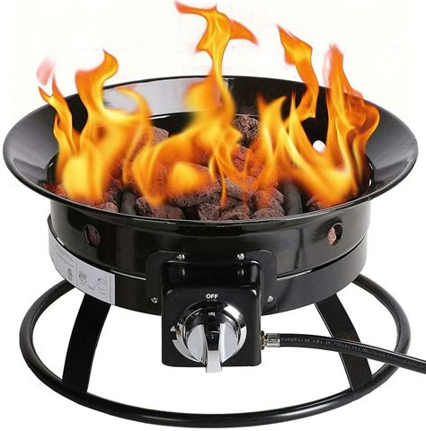 Buy 20" Portable Propane Fire Pit 58,000 BTU Outdoor Smokeless Camping Deluxe Propane Fire Pit ...