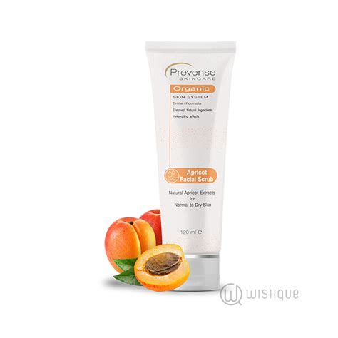 Prevense Apricot Facial Scrub For Normal To Dry Skin 120ml Skin Care Wishque