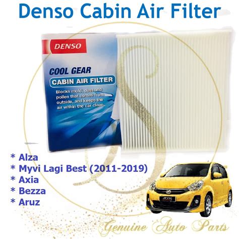 100 Original Denso Cabin Air Cond Filter Perodua Alza Axia