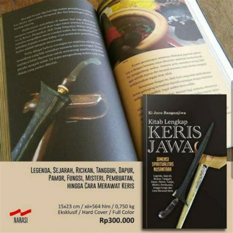 Jual Buku Kitab Lengkap Keris Jawa Hard Cover Original Shopee