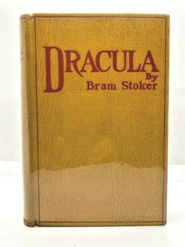 Dracula Von Bram Stoker Fine Hardcover 1897 1st Edition Vagabond