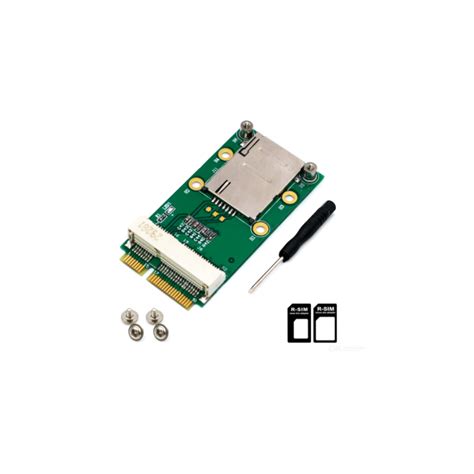 Mini PCI E Adapter With SIM Card Slot For 3G 4G WWAN LTE GPS Card GeeWiz