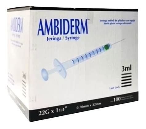 Jeringa Desechable Est Ril Ml Ambiderm Caja C