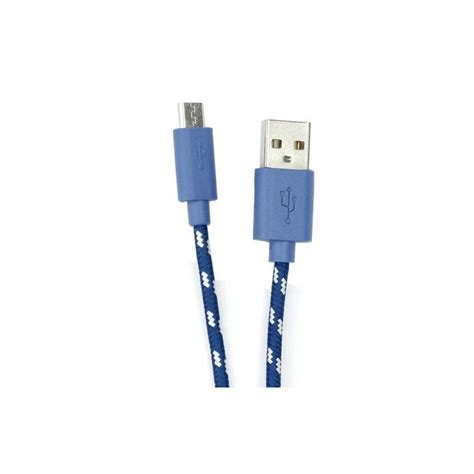 Cable Usb Vers Micro Usb M Bleu Tunisie Clickup Shopping