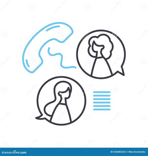 Contacts Line Icon, Outline Symbol, Vector Illustration, Concept Sign