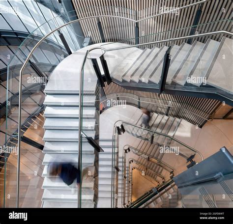 Atrium Staircase 100 Liverpool Street London United Kingdom Architect Hopkins Architects