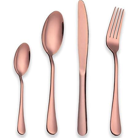 Berglander Cutlery Set Piece Stainless Steel With Titanium Rose