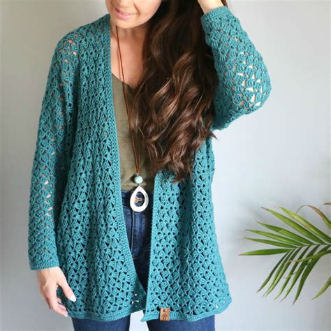 Crochet An Easy Lacy Spring Cardigan Mj S Off The Hook Designs