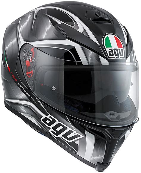 Casco Moto Integrale Agv K S Multi Hurricane Nero Antracite Bianco