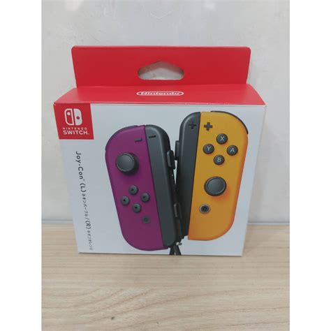 【nintendo 任天堂】二手 Ns Switch Joy Con Joycon 原廠 左右手把 電光紫 電光橘 紫橘 蝦皮購物