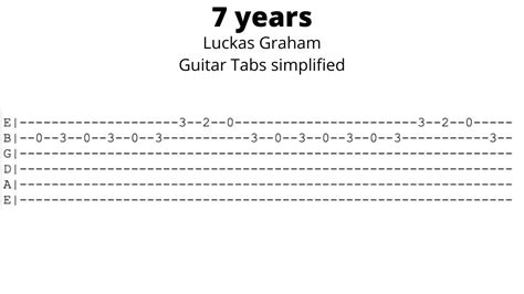 Easy Years Guitar Tabs In Guitar Tabs Acoustic Guitar Music