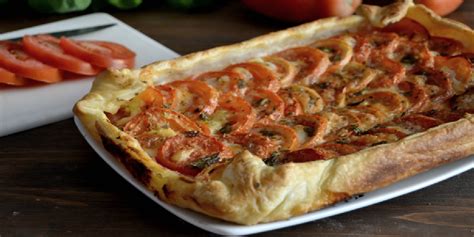 Recette de la Tarte à la Tomate et à la Moutarde WW