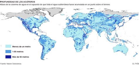 Profundidad De Las Aguas Subterráneas Groundwater Earth Map Earth