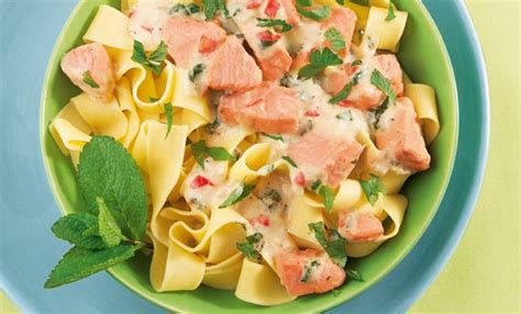 Lachs Limettensauce Mit Meerrettich Zu Bandnudeln Rezept Rezept