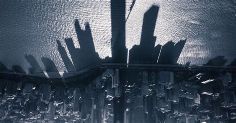 A Photo Of Chicagos Skyline Casting A Shadow On Lake Michigan