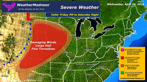 Weather Madness Severe Weather Breaks Out Friday And Lasts Into Saturday Tornadoes On The Way