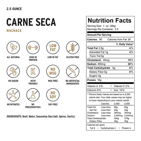 Carne Seca Machaca Chew Shredded Healthy Sugar Zero Carb Gluten Keto Friendly High