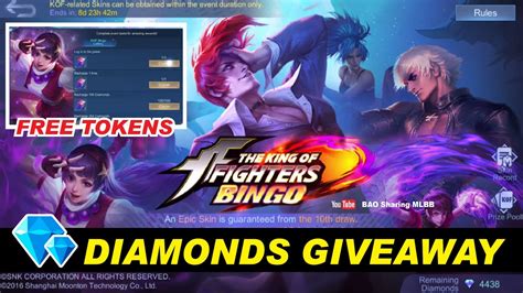 MLBB Diamond Giveaway On KOF ENCORE EVENT 2023 Free Tokens BAO GAMING