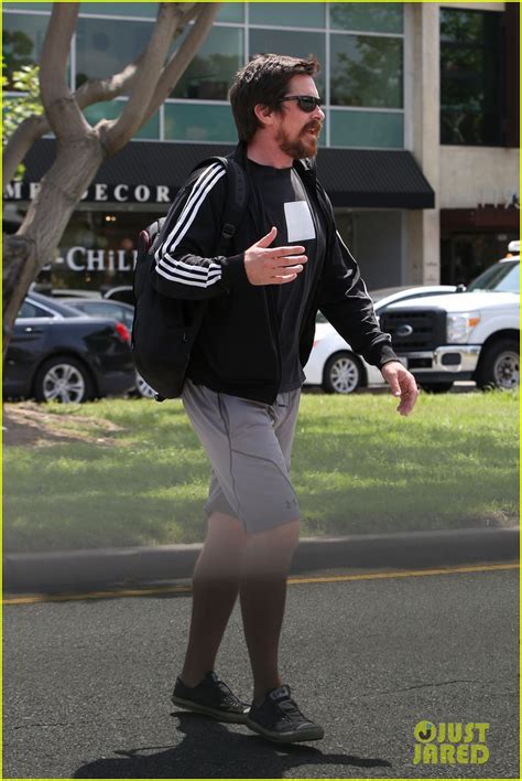 Christian Bale Steps Out in His Workout Gear for a Meeting: Photo ...