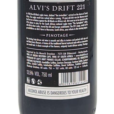 Alvi S Drift Pinotage South African Wines