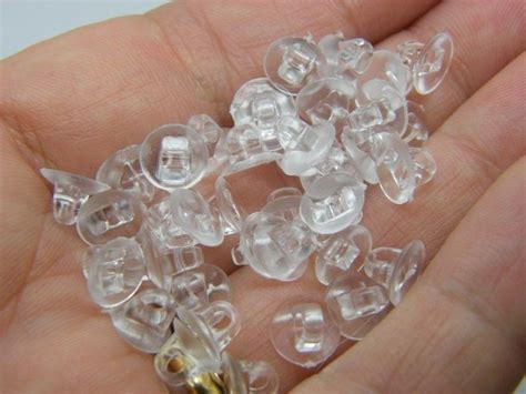 100 Glue On Charm Base 8 X 6mm Hole 3mm Plastic Great For Turning Any