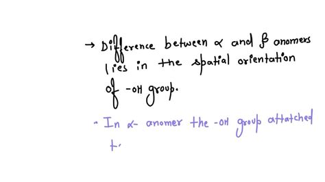 SOLVED: What is the difference between the alpha and beta anomers of glucose