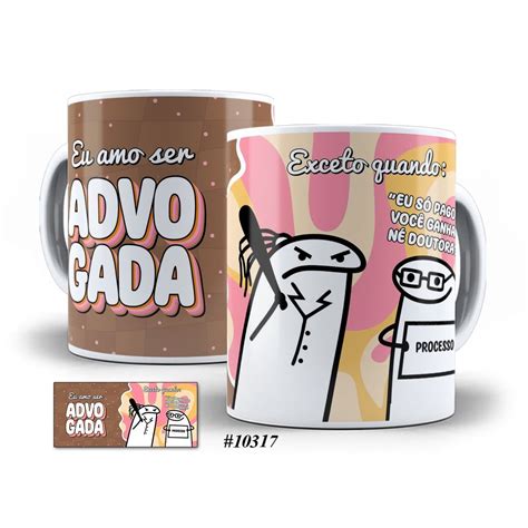 Caneca Advogada Direito Flork Profissão Personalizada Shopee Brasil