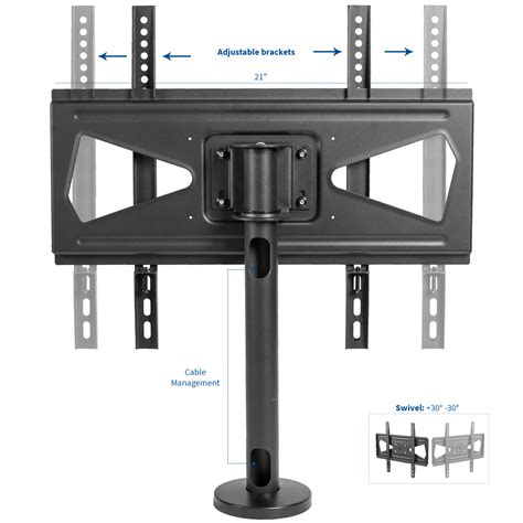 Vivo Swivel Bolt Down Desktop Tv Vesa Mount For Screen Sizes 32 To 55