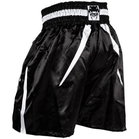 Боксерские шорты Venum Elite черно-белые купить в интернет-магазине MMAWear