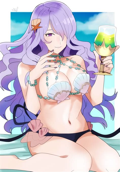 Hentai Boobs Girl Alluring Big Breasts Bikini Breasts Camilla Fire