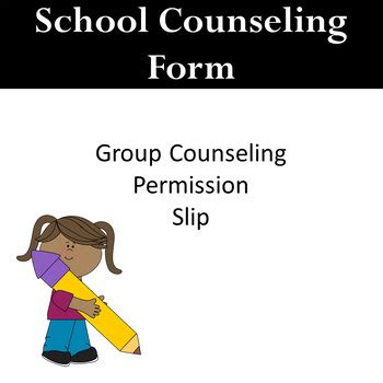 Group Counseling Permission Slip By A Counselor S Heart TPT