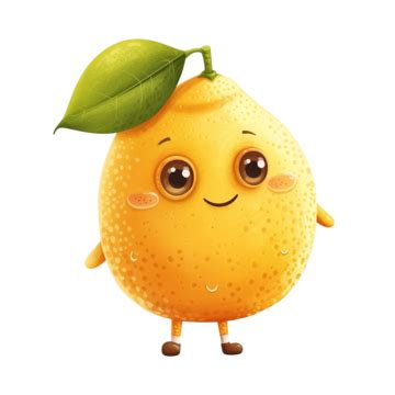 Fruit Cartoon Character Lemon, Lemon, Fruit, Food PNG Transparent Image ...