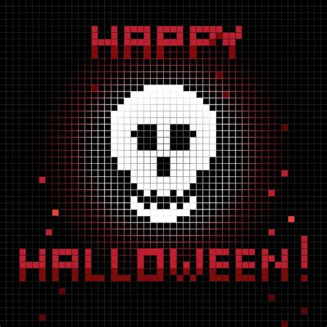 Pixel Art De Halloween Como Dibujar Una Calaca Pixel Stock Photos