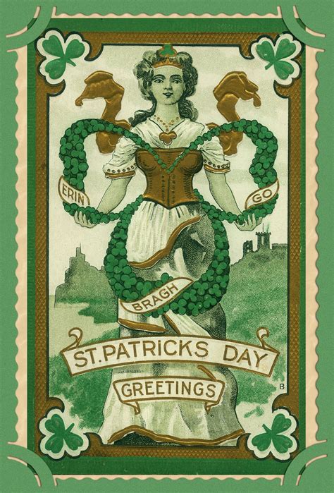 St Patrick S Day Vintage Card Free Stock Photo Public Domain Pictures