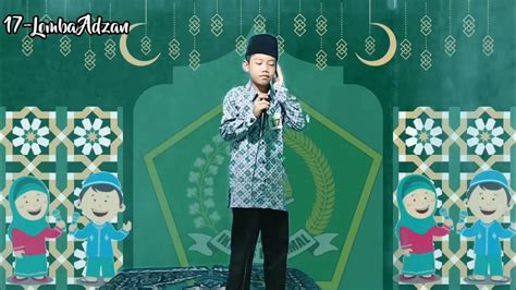 Juara 1 Adzan Merdu Pentas Pai Youtube