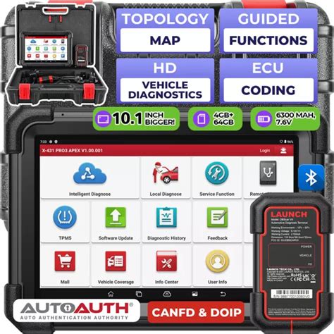 Launch X Pro Apex Profi Kfz Obd Diagnoseger T Scanner Key